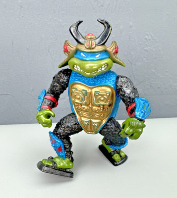 Vintage TMNT Sewer Samurai Leo Leonardo Figure Teenage Mutant Ninja Turtles 1990
