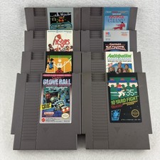 Lot of 8 NES Filler Games - Three 5-Screw Carts - Tested - Super Glove Ball ++++