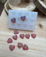 Heart Druzy crystal handmade silicone mold for crafts