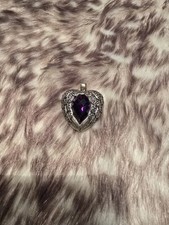 Thomas Sabo Flügelherz 925 Sterlingsilber lila Stein Top!