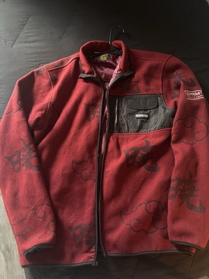 Naruto Shippuden x Primitive Jacket Men`s Red Full Zip Fleece Jacket / Size M