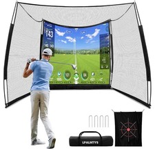 Golf Simulators for Home,11  8FT Golf Net with Simulator Impact Screen and Targ