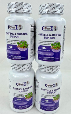 4 Bottles Alliwise Cortisol Supplement For Bone & Heart Health Exp 05/2027