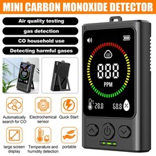 Carbon Monoxide Detector Indoor USB Air Quality Monitor Adjustable Brightness UK