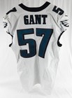 2023 Philadelphia Eagles Dallas Gant #57 Game Used White Jersey 42 969 — photo 2