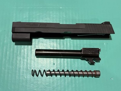 USED OEM SIG SAUER P250 FULLSIZE 9MM COMPLETE SLIDE BARREL GUIDE ROD SPRING 4.7 