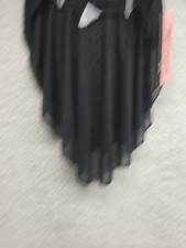 Body Wrappers Tweens Chiffon Drape Skirt BW1114 Black Child Size Medium-Large