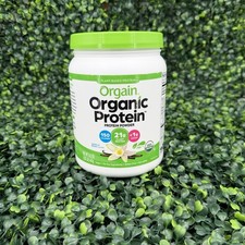 Orgain Organic Protein Powder Vanilla Bean 1.02 Lb 21g Plant-Based Protein Vegan