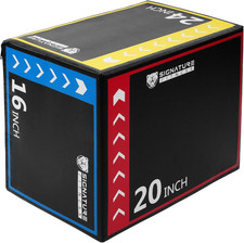 Balancefrom 3-In-1 Foam Plyometric Jump Box for Home Gym with Multiple Height Op