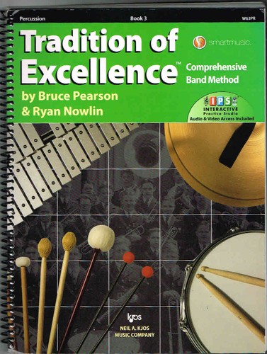 Tradition of Excellence - Percussion - Book 3 - Comprehensive Band Method (W63..