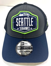 Seattle Seahawks NE 2021 NFL Draft Trucker Flex-Fit Hat-Gray/Blue