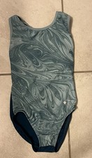 Destira Girls' Blue Wave Gymnastics Dance Leotard Child Small