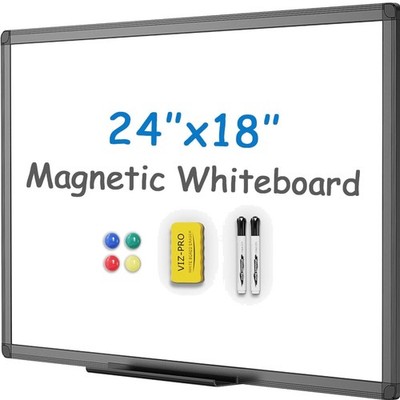 Vielseitiges Whiteboard 60x45 cm mit 2 Markern und 4 Magneten für Zuhause