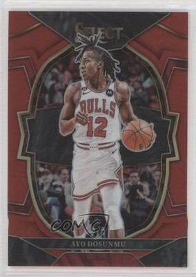 2022-23 Panini Select Concourse Red Prizm 87/199 Ayo Dosunmu #21 fm0