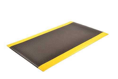 419S0026BY 419 Diamond Sof-Tred 2'W x 6'L x 1/2" Thick, Black/Yellow - Picture 2 of 5