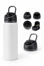 Replacement Flip Cap Compatible with Owala FreeSip Water Bottle Lid Black