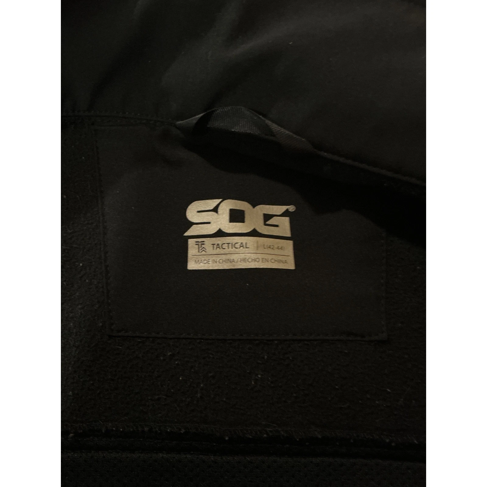 SOG Tactical Softshell Jacket Mens Large Black Full Zip Utility Coat image 8
