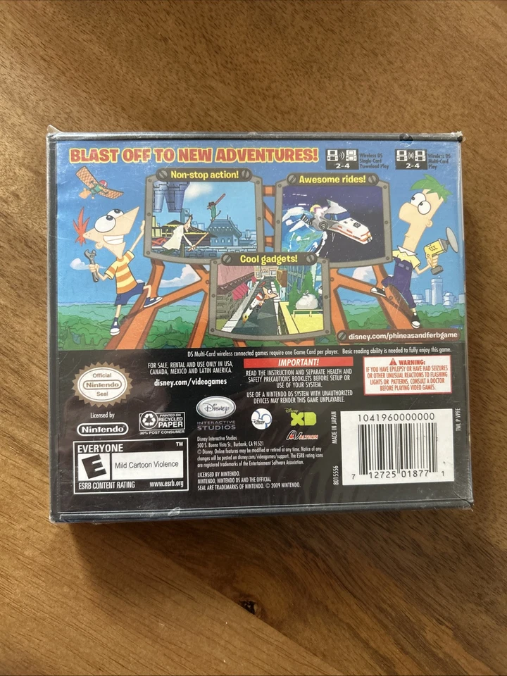 Phineas and Ferb Ride Again ( Nintendo DS, 2010 )New Factory Sealed - Image 2 of 4
