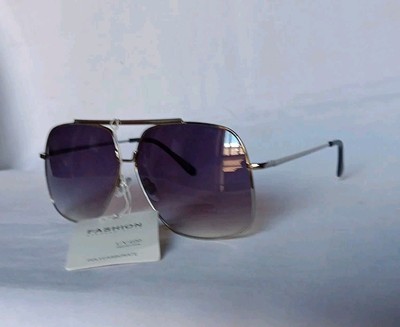 Fashion 59016 Sunglasses Oversize Silver W-grey Gradiant Lenses 60 16-130