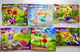 LEGO Friends: 40156 Organizer, 30404, 30408 Tulips, 30411, 30417, 30634, 30659