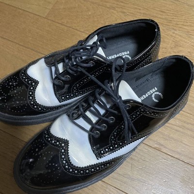 Mens FRED PERRY FRED PERRY Wingtip Rubber Sole Shoes Made in Portugal 26cm