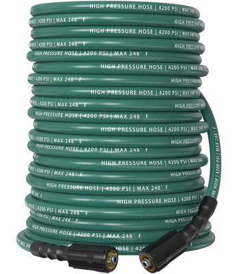 #ad Pressure Washer Hose 100 ft 4200 PSI Steel Braided amp; Durable Flexible amp; Ki... $125.66
