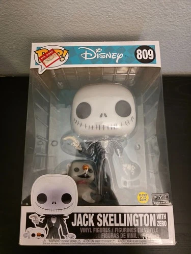 Funko Pop! Vinyl Jumbo 10 in: Disney - Jack Skellington with Zero (10 inch)...