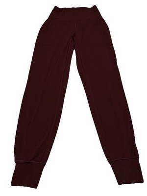 Lululemon Align Jogger Red Merlot Womens Size 0 High Rise Nulu Pockets