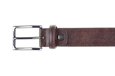 Herrengürtel Leder Maulbeerkopf Größe 120/135 Antonio Basile