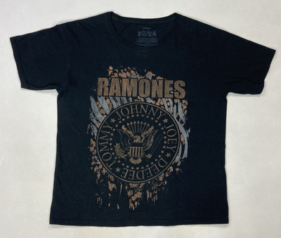 Ramones Logo Graphic T-shirt Women Small Black Short Sleeve Music Merch