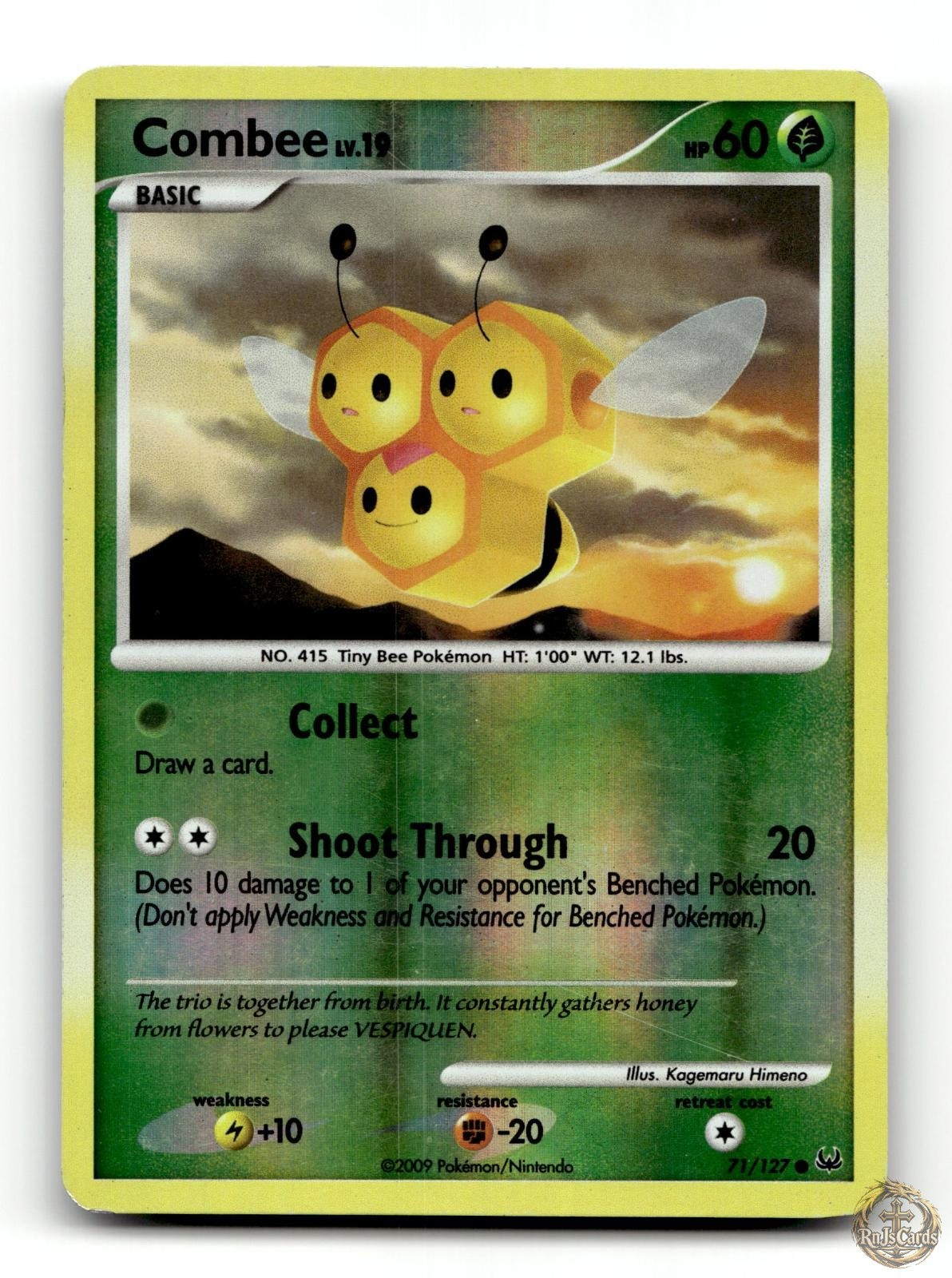 🐉 Combee 71/127 Common Platinum Pokemon Reverse Holo HP