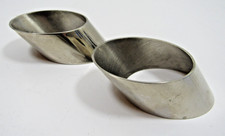 2 Vintage Silver Plate Napkin Rings by Leonard #P35