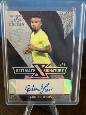 Leaf Ultimate Soccer 2022 Ultimate X Signature Gabriel Jesus Autograph 5/7