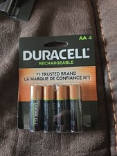 Duracell DX1500 AA 2000 mAh NiMH Rechargeable Batteries - 4 Count