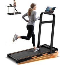 6.2MPH Walking Pad with 15 Incline  Handle Bar Treadmills for Home Small