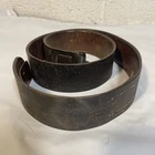 1940 German WW2 Leather Equipment Waist Belt Size 95 Vet Named Uniform Military