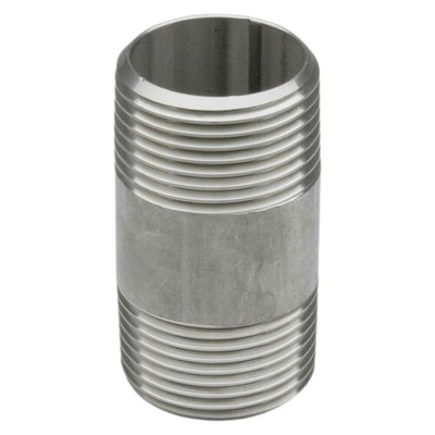 Edelstahl Gewinde Fitting Rohrdoppelnippel mit Außengwinde AG Langnippel V4A