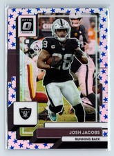 2022 Donruss Optic Josh Jacobs Blue Stars Prizm Raiders 