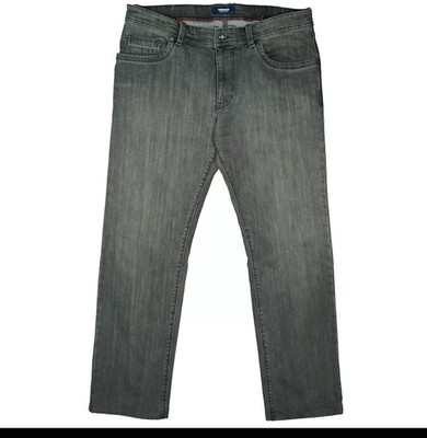 WALBUSCH Sportsline Herren Stretch Jeans Hose straight Leg Gr 52 XL W36 L28 grau