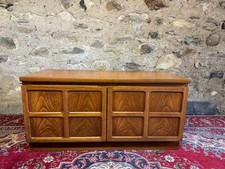 NATHAN SQUARES TEAK TV CABINET