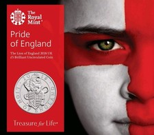 The Royal Mint Pride Of England 2018 UK £5 Brilliant Uncirculated Coin Sealed - Available on eBay
