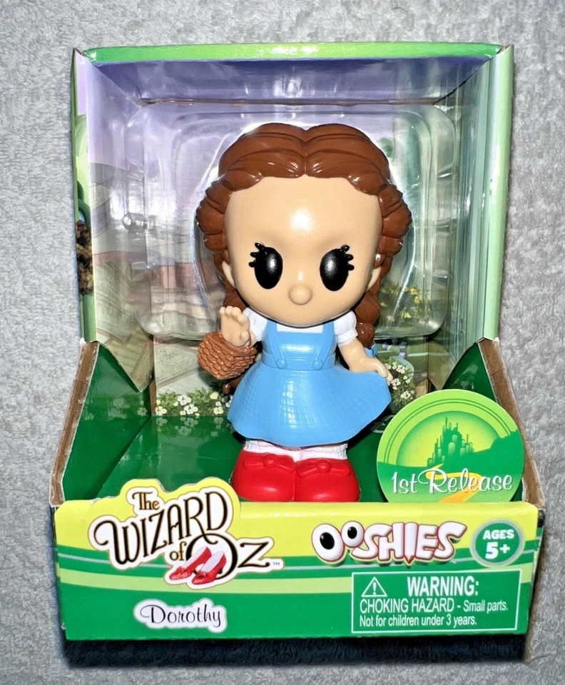 EL MAGO DE OZ OOSHIES SET 4 DOROTHY HOMBRE DE HOJALATA COBARDE LEÓN ESPANTAPÁJAROS CAJA NUEVA Foto 2 de 4