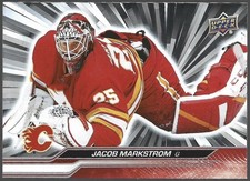 Jacob Markstrom 2023-24 Upper Deck Base OUTBURST SILVER #279 Calgary Flames