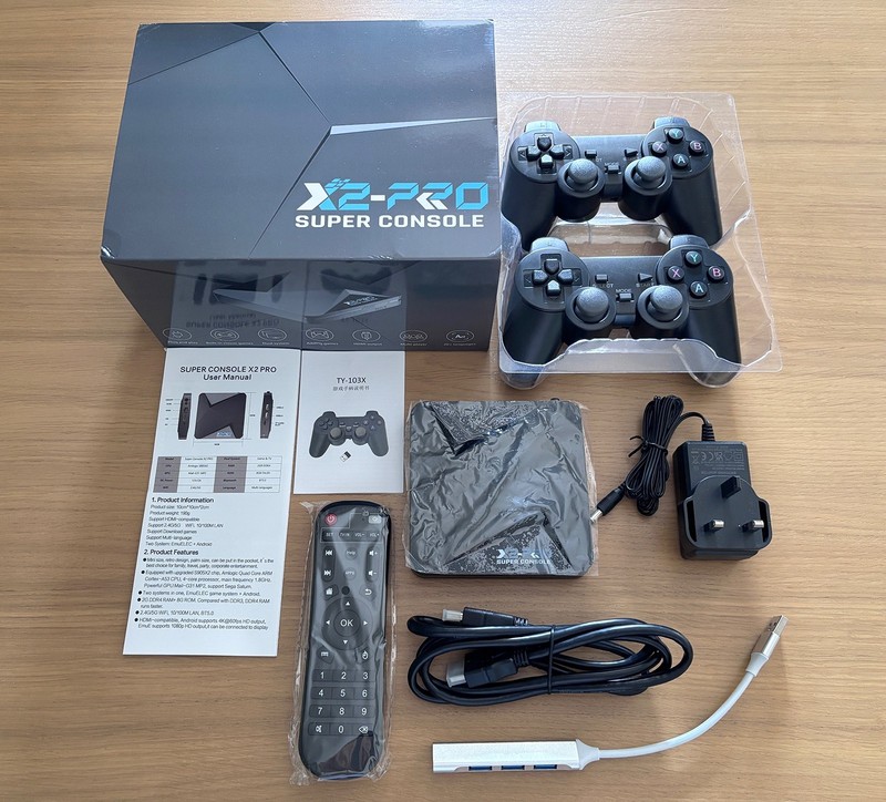 Kinhank Super Console X2-Pro 80000 Retro Video Games + Extras