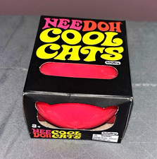 Schylling NeeDoh Cool Cats Tactile Sensory Squeeze Toy Pink Cat Ages 3 