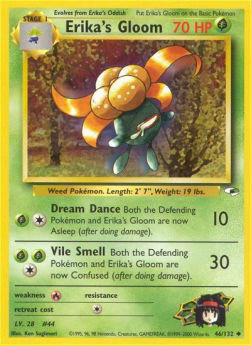 Pokémon Erika's Gloom GH-46 Uncommon Englisch Light Played