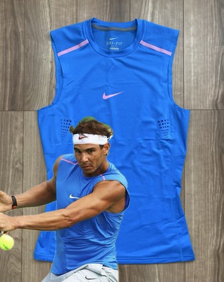 NWOT : Rafael Nadal Nike 2014 US Open Day Shirt size:XS (JPN S