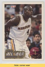 1993-94 Fleer NBA Draft Lottery Chris Webber #1 HOF READ fm0