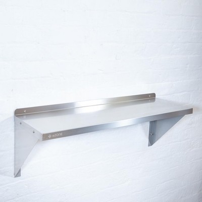 Edelstahl Wandregal 1200 x 300 mm Gewerbe Gastronomie Küche Aufbewahrung