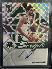 Enes Freedom Autographed Scripts Prizm 2022 Mosaic Basketball Card #SC-EFD